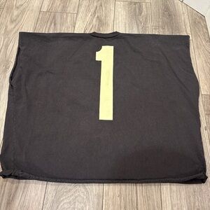 Yeezy Black Tee with Yellow Number